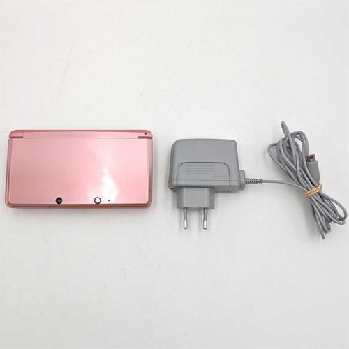 Nintendo 3DS - Coral Pink - Komplet I Æske (CIB) - Konsol - SNR CEM118355542 (A Grade) (Genbrug)